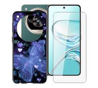 YQINHHME Coque pour ZTE Nubia Focus 2 Ultra (6.8 Pouces) + Verre trempé Protection Décran, Ultra Fin Antichoc Noir Housse Etui Souple TPU Bumper Case pour ZTE Nubia Focus 2 Ultra - XT149