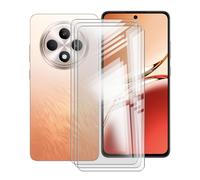 YQINHHME Lot de 3 films de protection d'écran en verre trempé pour Oppo Reno12 F 5G (6,7"), haute transparence, anti-rayures, sans bulles