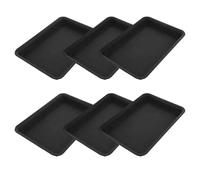 YQINQIN83B Plateau pour Pots de Fleurs Lot de 6 Pots Fleurs rectangulaires avec Plateau d'égouttement et Soucoupe for Plantes d'intérieur d'extérieur Élégant