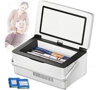 YQJY Grande Capacité Refroidisseur D'insuline, Mini-Voiture Frigo, Réfrigérateur de Médecine, Petite Boîte de Voyage pour D'insuline, USB Power Bank,WithoutBattery