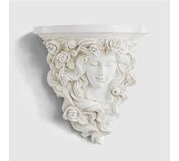 YQLKD Sculpture Décorativerétro Mur Sourire Déesse Vase Faux Mur Décor Mural