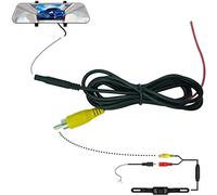 YQMAJIM Câble adaptateur CVBS RCA mâle vers 4 broches femelle pour caméra de recul, compatible avec caméra embarquée ou miroir 4 broches, noir, 1 unité