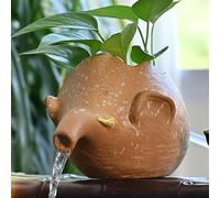 YQMHEZ Fontaines for Petits Bassins, Fontaines for Bassins de Jardin, avec Pompe À Eau, Fontaines for Piscines Hors-Sol, Sortie d'eau Orientée vers Le Bas, Décoration de Jardin(Giallo)