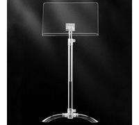 YQMHEZ Podium en Acrylique, pupitre réglable en Hauteur, Support de Podium avec Large Surface de Lecture, chaire Transparente sur Pied for église, Bureau, école