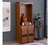 YQMHEZ Table D'autel Personnelle, Table D'offrande sur Piédestal pour Autel Tand Buddha, avec Rangement, Niche Bouddhiste Chinoise, Meuble de Méditation en Bambou pour Prières