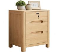 YQMHEZ Table de Chevet Table Chevet avec 3 Tiroirs de Rangement Tables de Nuit en Bois avec Serrure Poignée À Rainure Rail Coulissant en Métal for Salon Chambre À Coucher Bureau(ColorC,15.7in)