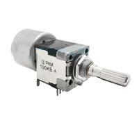 YQNISCU 1 potentiomètre de Volume d'entraînement de Machine à Moteur RK168 8 Broches B50Kx2 B100Kx2 amplificateur stéréo Double Canal 25MM Arbre Prune (B100K)(B100K)