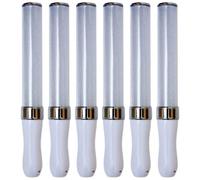 YQNISCU 6PCS Bâton Lumineux de Concert 9,8" 15 Couleurs Changeantes Lightstick 2 Modes d'Éclairage Bâtons Lumineux LED Réutilisables à Piles avec Sangle for Fournitures de Fête