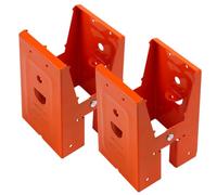 YQNISCU Supports de chevalet de scie 2x4, 2 pièces, Supports de chevalet de sciage, Travail du Bois for tronçonneuses, Support en Acier laminé à Froid, Angle d'ouverture de 25 °, Fente for Bois -