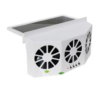 YQNISCU Ventilateur Solaire for fenêtre de Voiture, Ventilation de Refroidissement éliminant Les odeurs, Ventilateur alimenté à économie d'énergie avec Double Sortie d'air for l'été