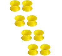 YQNONEZ Lot de 4 paires de tunnels d'oreille souples et fins en silicone hypoallergénique - Kit d'écarteurs d'oreille doux - Bijoux de piercing - Tuneles De Oreja Para Hombre - 3 mm (8 G), 12 mm(1/2