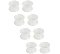 YQNONEZ Lot de 4 paires de tunnels d'oreille souples et fins en silicone hypoallergénique - Kit d'écarteurs d'oreille doux - Bijoux de piercing - Tuneles De Oreja Para Hombre - 3 mm (8 G), 12 mm(1/2