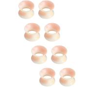 YQNONEZ Lot de 4 paires d'écarteurs d'oreille en silicone multicolores de style A - Flexible et fin - Hypoallergénique - Kit d'écarteurs d'oreille doux - Bijoux de piercing - Pour homme et femme - 3