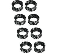 YQNONEZ Lot de 4 paires d'écarteurs d'oreille souples et fins en silicone hypoallergénique - Kit d'étirement - Boucles d'oreilles - Bijoux de piercing - Tuneles De Oreja Para Hombre - 3 mm (8 G), 12