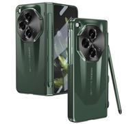 YQODSZ Étui ouvert pour OnePlus avec stylet et porte-stylo, protection octogonale pour appareil photo, protecteur d'écran, protection de charnière, étui de téléphone ouvert tout inclus OnePlus en