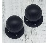 YQOLG87 Poignées de forme sphérique avec vis,Boutons de Placard porte vintage,Poignées de porte cuisine rétro,Pour maison,l'extérieur,portail de l'entrepôt,Quincaillerie 2Pièces,Black