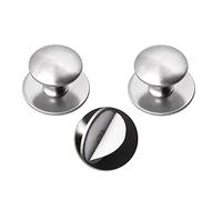 YQOLG87 Poignées de Tiroir Autocollantes,2 Pièces Boutons de plastique Auto-adhésives,Boutons d'armoire sans poinçonnage,Pour Meubles modernes,Garde-robe,Placards,27mm/1in,brushedsilver