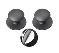 YQOLG87 Poignées de Tiroir Autocollantes,2 Pièces Boutons de plastique Auto-adhésives,Boutons d'armoire sans poinçonnage,Pour Meubles modernes,Garde-robe,Placards,27mm/1in,darkgrey