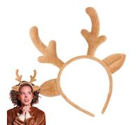 Yqooup Bandeau À Bois De Rennes - Accessoire De Tête Cosplay De Noël | Bandeau Pour Photomaton,pour Soirées Déguisées Représentations Salons BD Adolescents Adultes Famille Photo Théâtre Scolaire