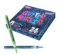 Yqooup Pinceaux Marqueurs Pailletés Stylo Dessin Sans Bavure