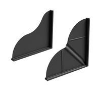 Yqqhrbm 2 Pièces Pare-éclaboussures Douche Silicone Baignoire Protection Réutilisable Accessoires Faciles à Installer Convient Salle de Bain Cuisine, Noir