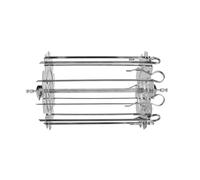 Yqqhrbm Accessoires pour Barbecue avec Panier à Brochettes à Kebab, Ensemble de Brochettes à Kebab Rotatives pour Une Utilisation en Extérieur, pour Les Boyau