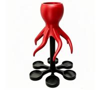 Yqqhrbm Distributeur d'Alcool Pieuvre avec Rangements pour Verres au Design Moderne Sculpture Marine Innovante Accessoire Indispensable S’ à Bar Privé, Rouge, Rouge