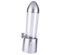 Yqqhrbm Distributeur de Bière Distributeur Table Boisson Robinet Fusée Grande Capacité Matériau Fiable Adaptable Aux Célébrations Maison Restaurants 3L, Argent