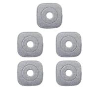 Yqqhrbm Ensemble Balai et Seau Balai à Tête Rotative 360 Degrés Microfibre Manche Long Système Double Utilisation Séchage Rapide Adapté à La Maison Entretien, 5 Tampons de Nettoyage