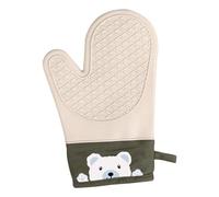 Yqqhrbm Gant de Cuisine Silicone Protection Professionnelle Anti-chaleur Prise Texturée Confortable Facile à Laver Adapté à La Manipulation de Plats Cuisson U, Ours Gris