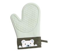 Yqqhrbm Gant de Cuisine Silicone Protection Professionnelle Anti-chaleur Prise Texturée Confortable Facile à Laver Adapté à La Manipulation de Plats Cuisson U, Ours vert