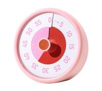 Yqqhrbm Minuteur Visuel 60 Secondes avec Sonnerie et Minuterie - Réveil - Gestion du Temps pour Les Enfants et Les Tâches Ménagères, Rose
