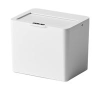 Yqqhrbm Poubelle Intelligente Sans avec Couvercle Télescopique, Portable, avec Capteurs de Mouvement, Poubelle Automatique pour Bureau, 8l