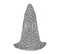 YQTGBCED Cape à capuche avec impression d'illusion de rotation optique pour Halloween, style Renaissance, parfaite pour les jeux de rôle et les fêtes