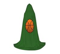 YQTGBCED Cape à capuche imprimée basket-ball pour Halloween, style Renaissance, parfaite pour les jeux de rôle et les fêtes