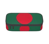 YQTGBCED Trousse à crayons avec imprimé drapeau du Bangladesh - Multifonction - Grande capacité, Noir , Taille unique, Étui à clé