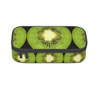 YQTGBCED Trousse à crayons Kiwi - Multifonction - Grande capacité - Imprimé tranche - Pour le bureau, Noir , Taille unique, Étui à clé