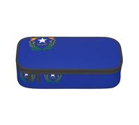 YQTGBCED Trousse à crayons multifonction avec imprimé drapeau de l'État du Nevada - Grande capacité, Noir , Taille unique, Étui à clé