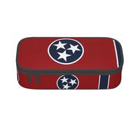YQTGBCED Trousse à crayons multifonction avec imprimé drapeau de l'État du Tennessee - Grande capacité, Noir , Taille unique, Étui à clé