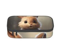 YQTGBCED Trousse à stylos de grande capacité avec organiseur en tissu Oxford et plusieurs compartiments Motif lapin mignon, Noir , Taille unique, Trousse de maquillage