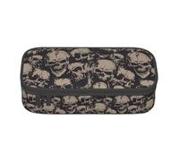 YQTGBCED Trousse à stylos de grande capacité avec organiseur, tissu Oxford, plusieurs compartiments, Noir , Taille unique, Trousse de maquillage