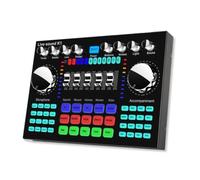 YQVEOT Table de mixage, K1 - changeur de Voix for Ordinateur et téléphone, HiFi Live, Carte Son Compatible Bluetooth, Carte de mixage for Streaming