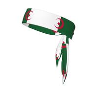 YQxwJL Bandeaux à nouer avec motif drapeau de l'Algérie pour homme et femme, bandana réglable, bandeau pour cheveux pour le sport
