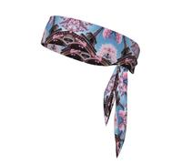 YQxwJL Bandeaux à nouer pour homme et femme Motif Tour Eiffel de Paris Peinture à l'huile