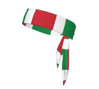 YQxwJL Bandeaux de cravate imprimés drapeau italien pour hommes femmes, bandeaux de transpiration réglables bandana bandeaux enveloppants cheveux pour le sport
