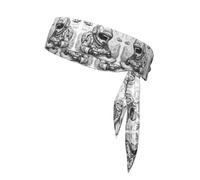 YQxwJL Bandeaux monochromes pour homme et femme, bandana réglable, pour le sport, imprimé de jeu