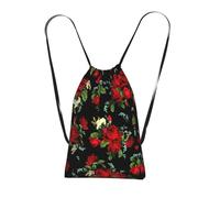 YQxwJL Beau sac à dos avec cordon de serrage imprimé rose, sac à dos à cordon, sacs à dos pour voyage, plage, pour un usage quotidien