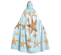 YQxwJL Belle cape à capuche 3D avec imprimé étoile de mer pour Noël, carnaval, fête costumée