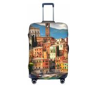 YQxwJL Belle housse de bagage de voyage imprimée italienne, housse de protection élastique pour valise de 45,7 à 81,3 cm, blanc, Grand