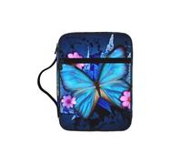 YQxwJL Belle trousse à crayons avec imprimé papillon et emplacements pour stylos - Étanche - Durable - Pour téléphone portable - Sac fourre-tout